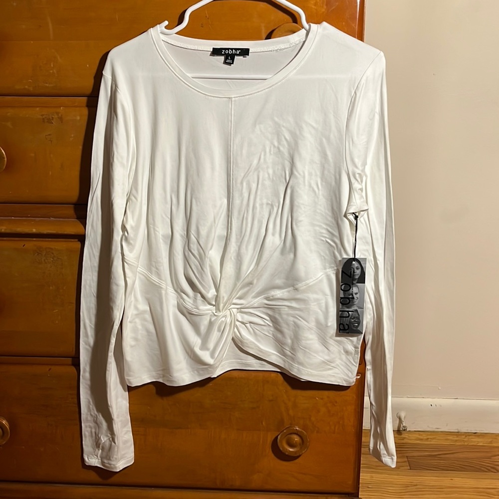 Women’s White Long Sleeve Size L